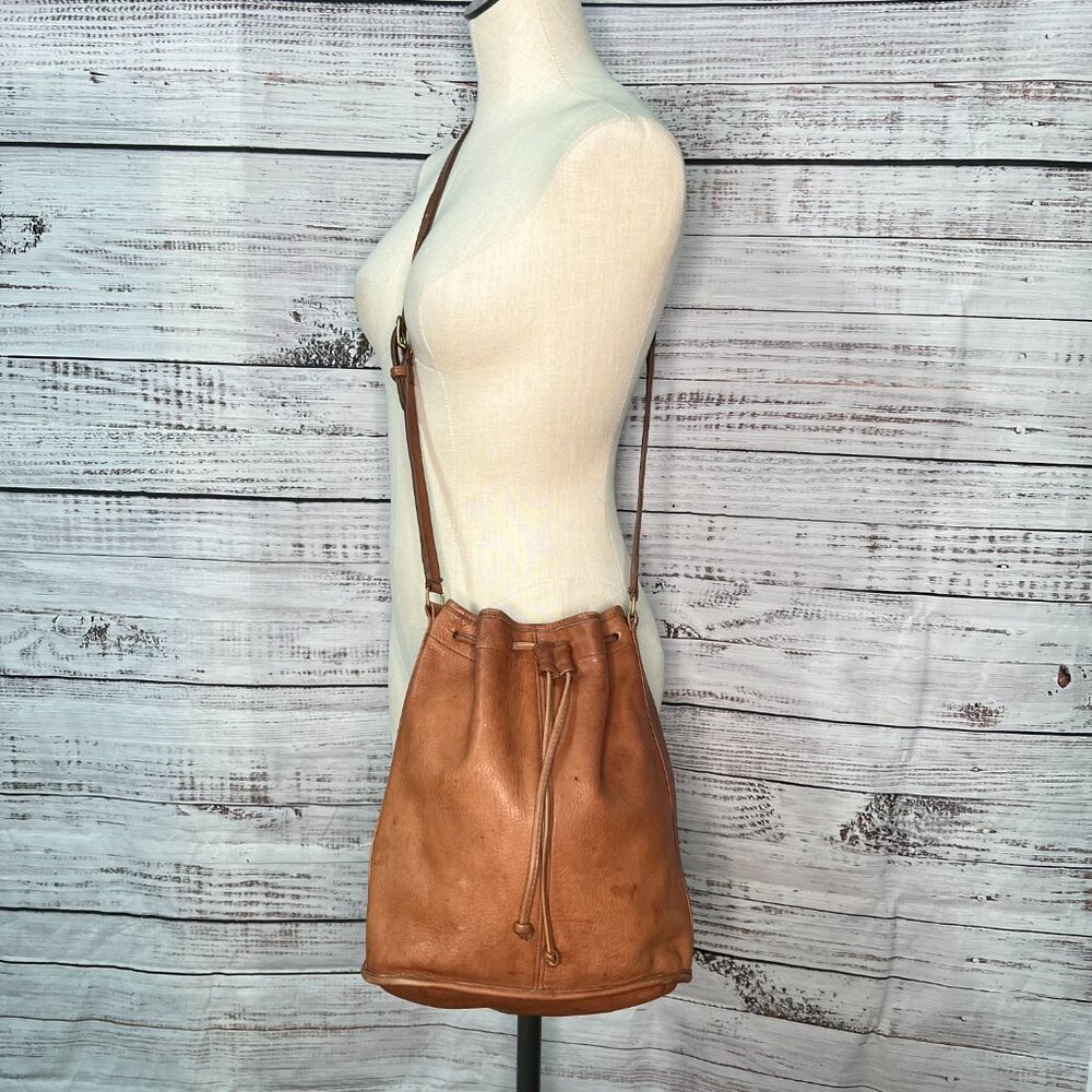 Coach Purse Vintage 70s 80s Bucket Bag Made in USA Leather Crossbody Purse